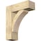 Ekena Millwork Thorton Block Rough Sawn Bracket w/ Offset Brace, Douglas Fir, 8"W x 24"D x 28"H BKT0806X24X28THR05RDF - alternate 1